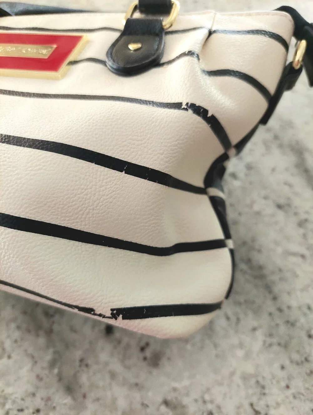 XOX Betsey Johnson Pinch Satchel in Stripe